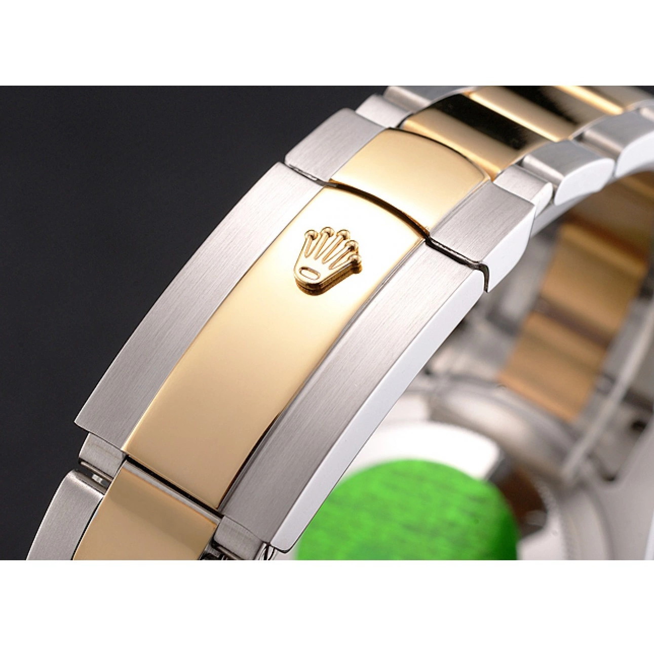 Rolex aaa copy Dial Two Bracelet Tone Swiss Stainless Case Rolex Gold White Datejust Steel 0520